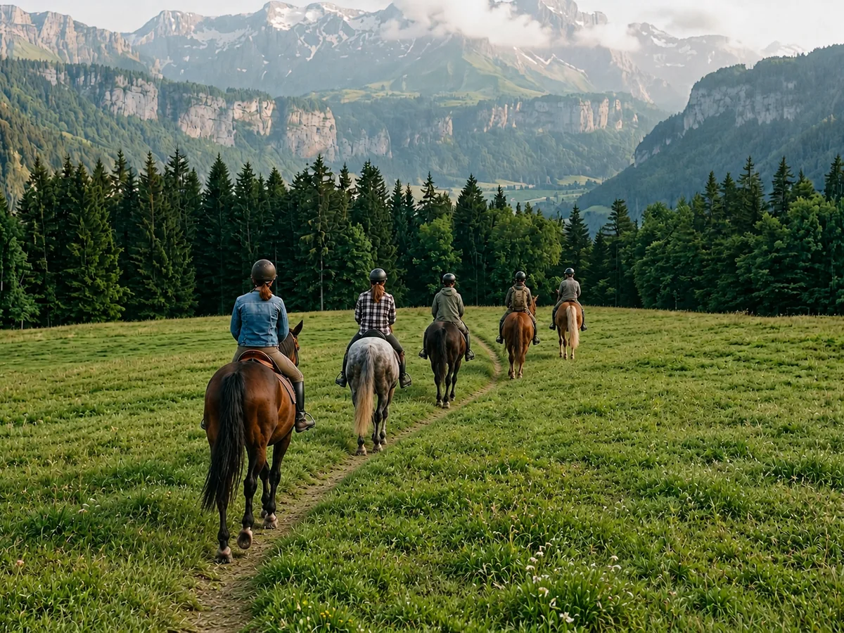 Balade à cheval en Isère, autour de Le Touvet