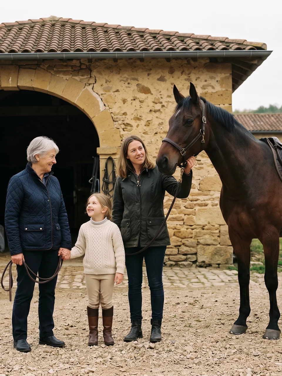 L'équipe, Ferme de l'Oiseau Bleu, centre équestre à Le Touvet